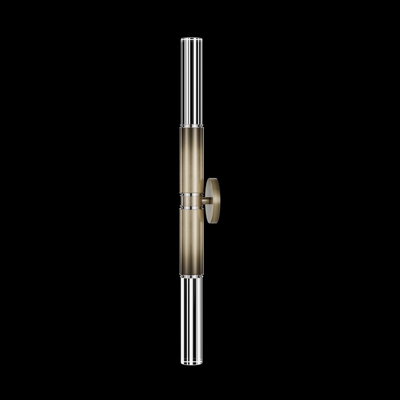 Antonia 34″H Sconce Ombre Bronze/Nickel/No Skin