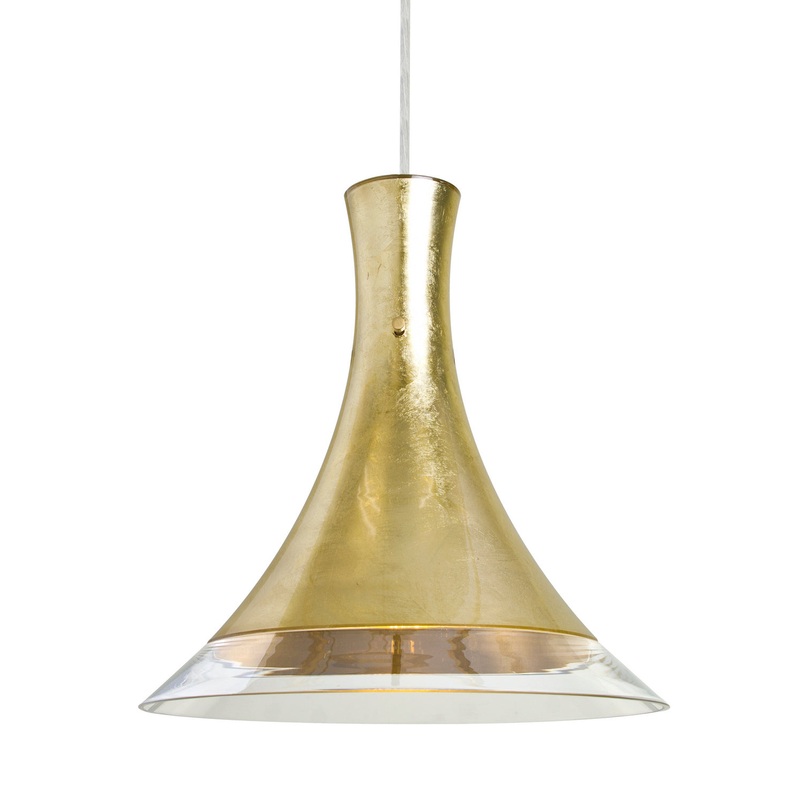 Besa J-RIOGF-SN Rio One Light Pendant Satin Nickel