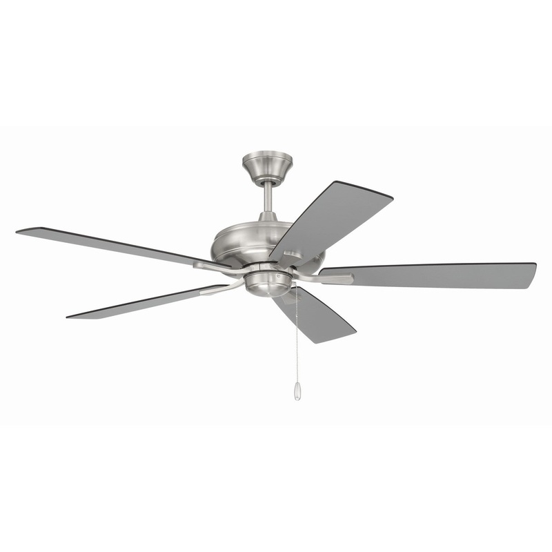 Craftmade ECF52BNK5-BNGW Eos 52″Ceiling Fan Brushed Polished Nickel