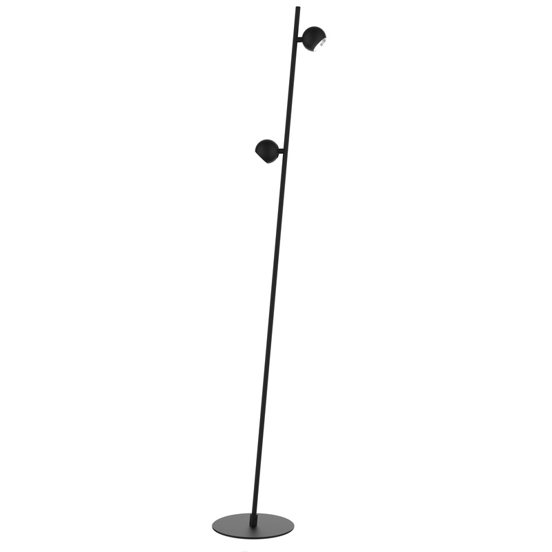 Fernanda 10W Floor Lamp Satin Black