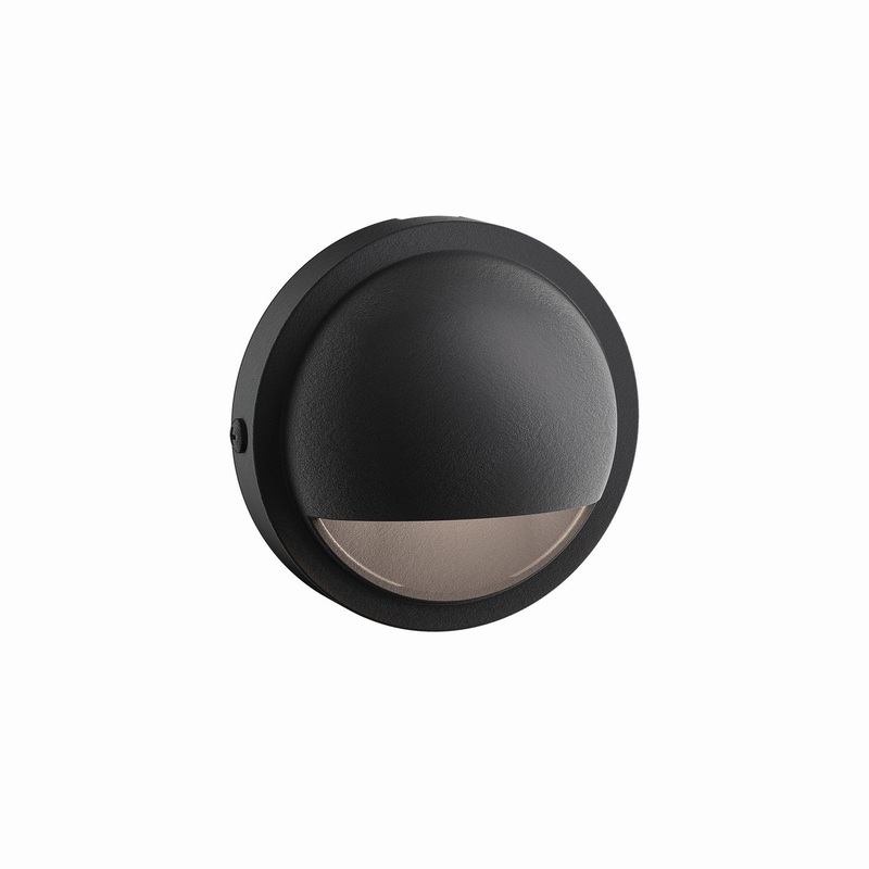 Kichler 15764BKT27R LED Deck Light, Textured Black