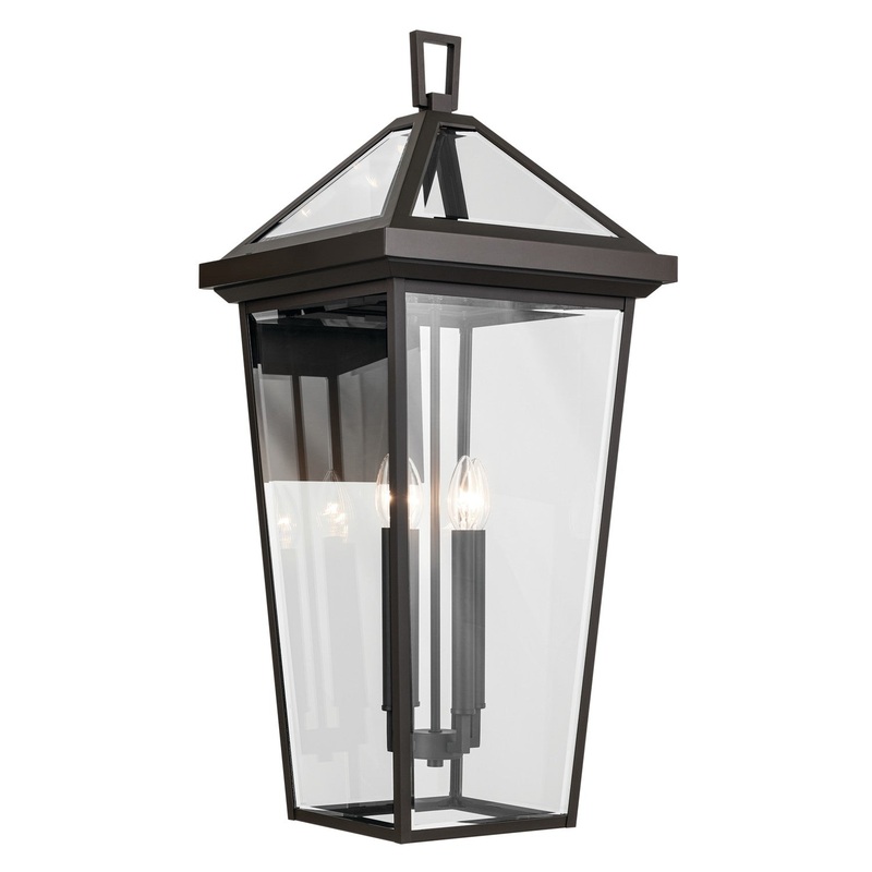 Kichler 59128OZ Four Light Outdoor Wall Mount, Olde Bronze