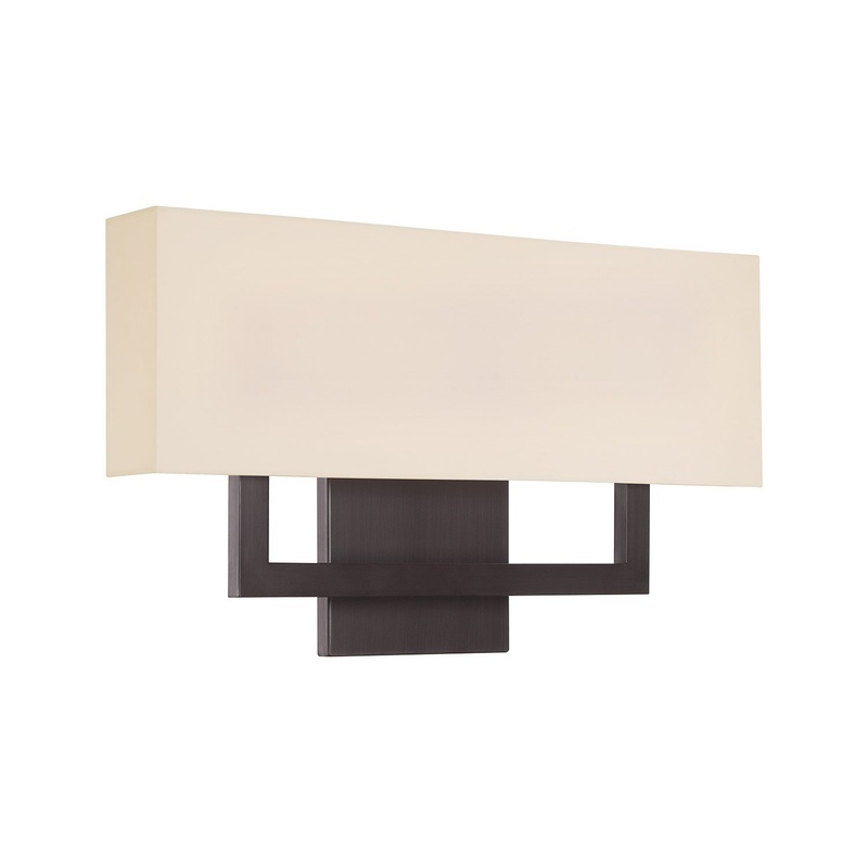 LED Wall Sconce from the Manhattan Collection in Brushed Bronze Finish by W.A.C. Lighting