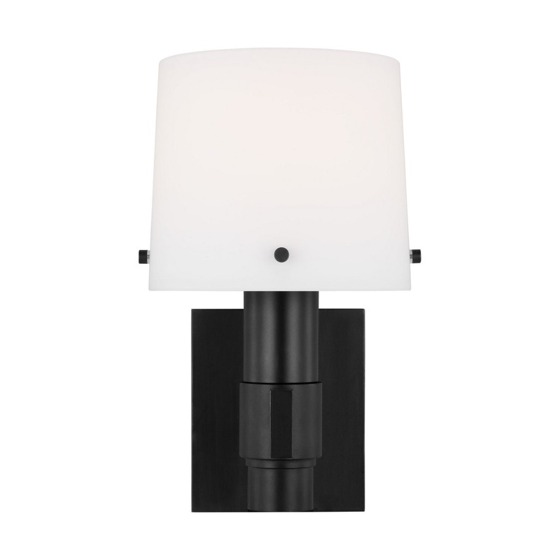 One Light Wall Sconce from the Palma Collection in Aged Iron Finish by Visual Comfort Studio