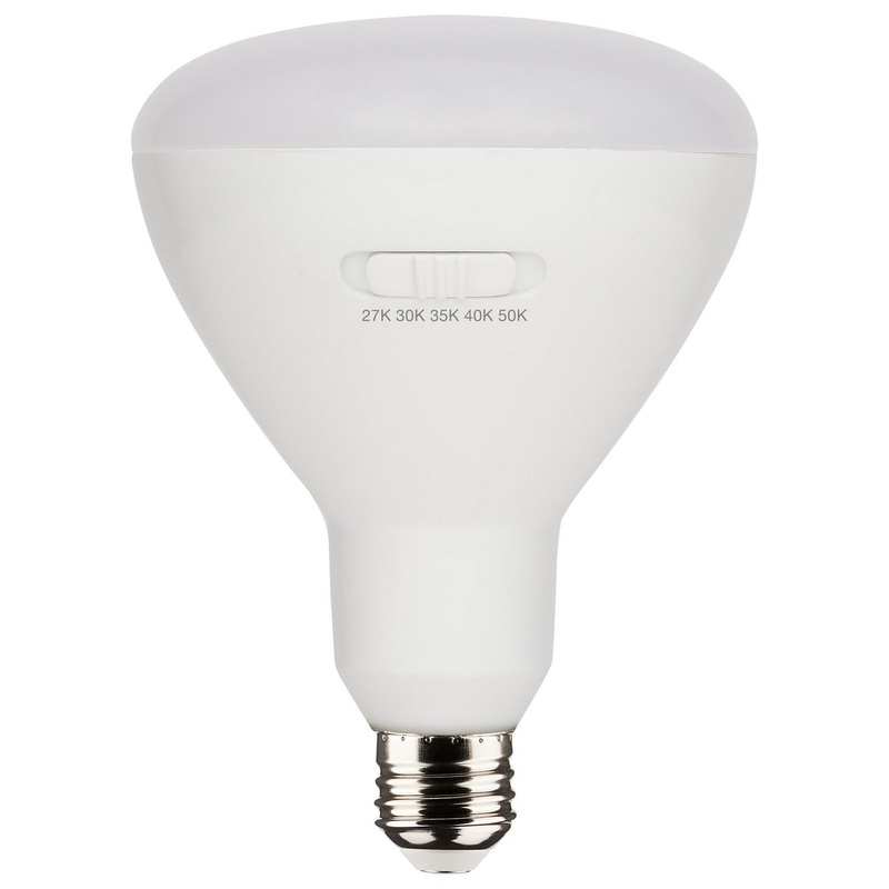 13 Watt BR40 LED – Medium Base – CCT Selectable – White Finish – 90 CRI – 120 Volt – 4 Pack Light Bulb by Satco