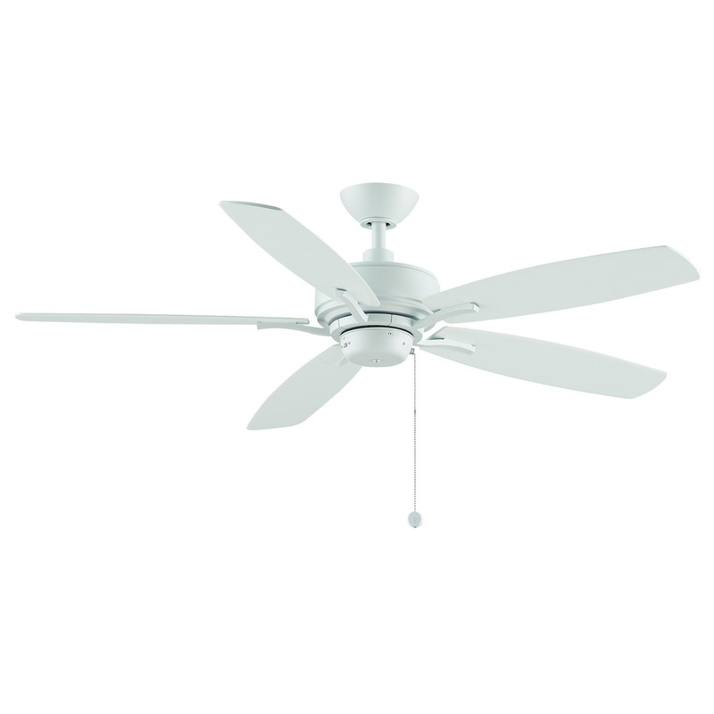 52″Ceiling Fan from the Aire Deluxe Collection in Matte White Finish by Fanimation