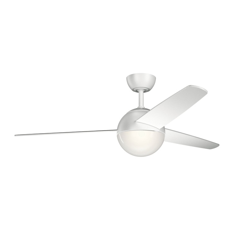 56″Ceiling Fan from the Bisc Collection in Matte White Finish by Kichler