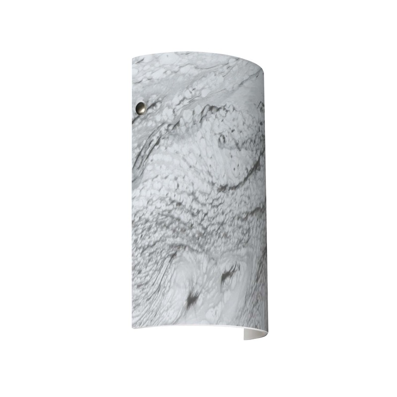 Besa 7042MG-SN Tamburo One Light Wall Sconce Satin Nickel