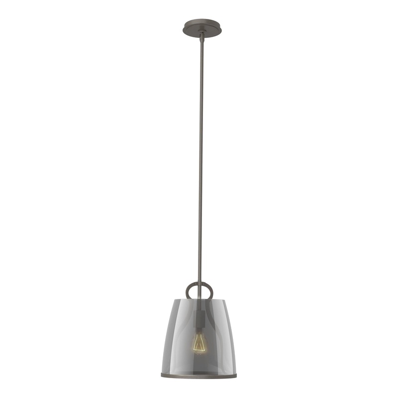 Caliper Pendant Dark Smoke Plated Smoke Glass (PS)