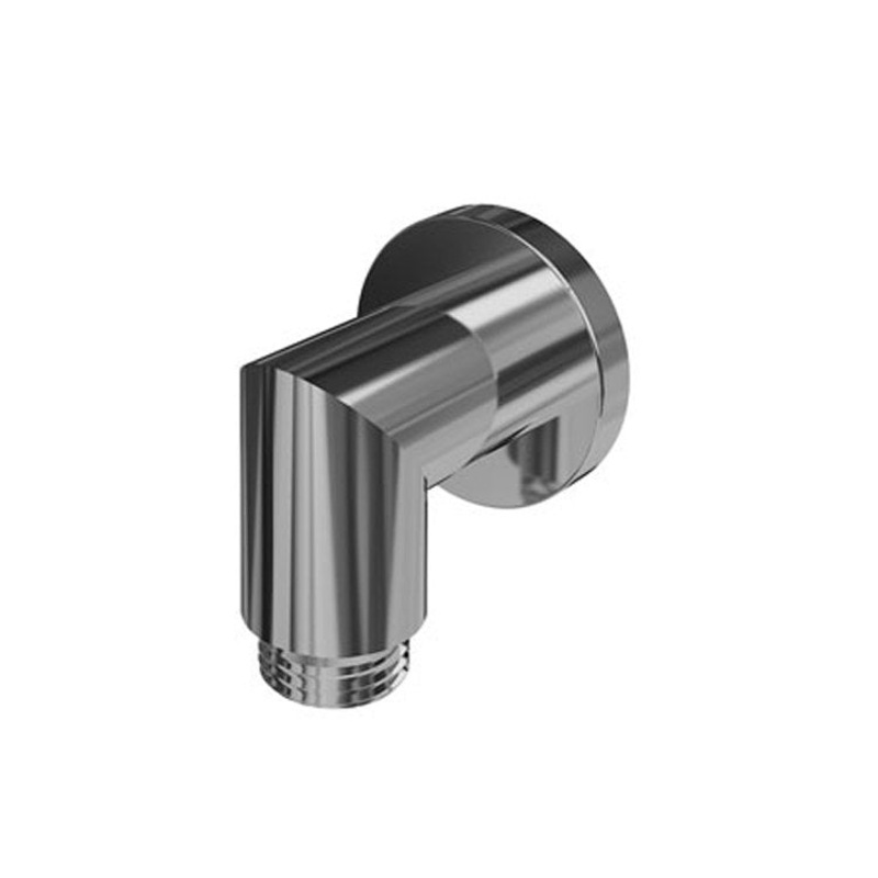 Handshower Elbow Wall Supply Round Flange 90 Degree Brass Matte White
