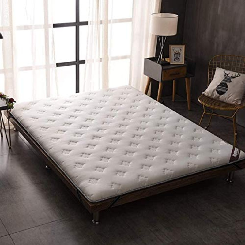 HKX Tappetino Ispessito, Antiscivolo Traspirante Morbida Biancheria da Letto Rigida Spina Dorsale Allattamento Large Queen-King [Double] Dorm-A 100x200cm (39x79inch)