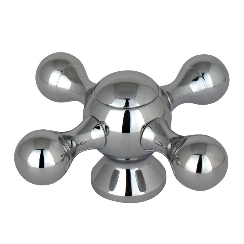 KSH2491KX Metal Cross Handle, Polished Chrome