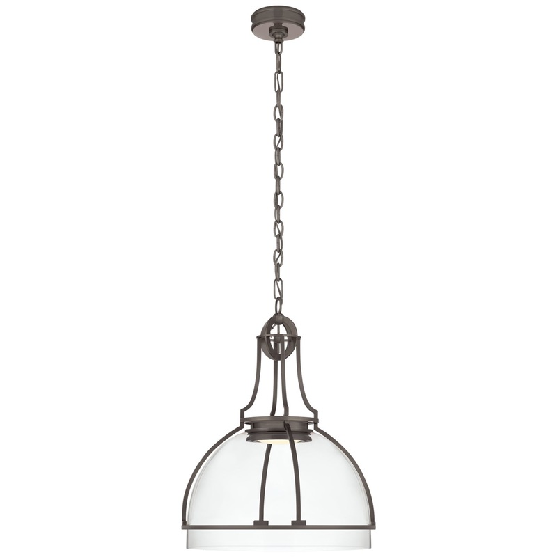 LED Pendant from the Gracie Collection in Bronze Finish by Visual Comfort Signature