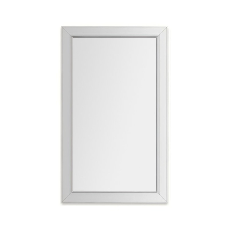 Medicine Cabinet Main Line 24 x 40 Inch 1 Doors Framed Mirror Chrome Flat Top Merion Frame Slow Close Hinges 4 Inch