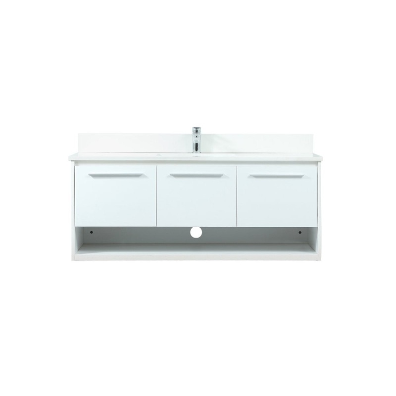 Vanity Sink Set from the Roman Collection in White Finish by Elegant Lighting