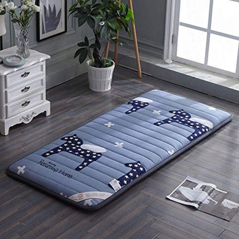 Z&HA Piano Materasso Futon, Full Doppia Queen Size Mattress Pad Topper Antiscivolo Roll Up Traspirante Tradizionale Giapponese Tatami-Camel-Twin,A,150 x 200 cm