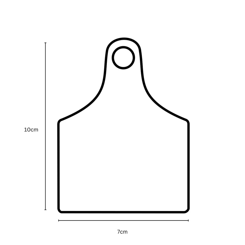 100x Cattle Ear Tags 7x10cm Set – Large Pink Blank Cow Sheep Livestock Label