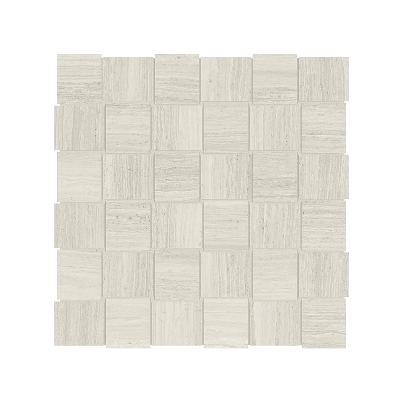 2″ x 2″ Basketweave Mayfair Strada Ash Polished Porcelain Mosaics. 1 Sheet = .98 Sq. Ft. 2″ x