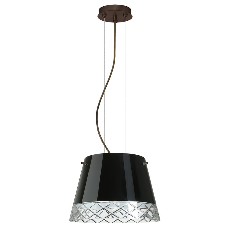 Besa 1KG-4393BC-LED-BR Amelia One Light Pendant Bronze (Discontinued)