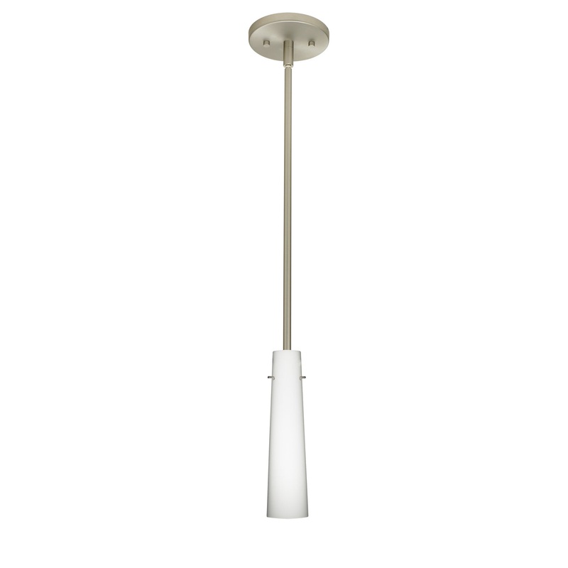 Besa 1TT-567407-HAL-SN Camino One Light Pendant Satin Nickel
