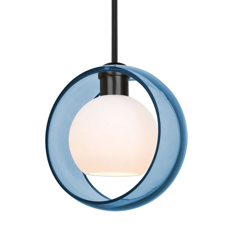Besa 1TT-MANABL-BK Besa Mana Stem Pendant One Light Pendant Black