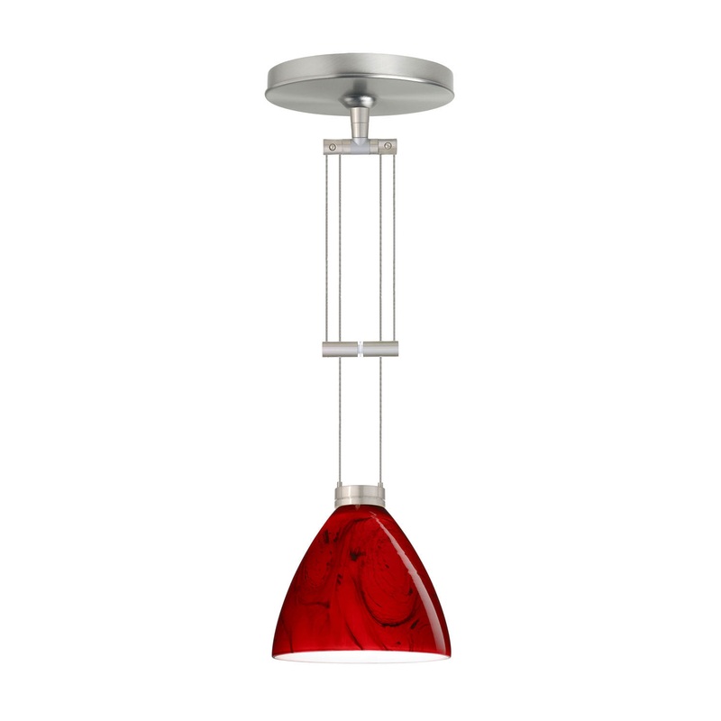 Besa 1XA-1779MA-SN Mia One Light Pendant Satin Nickel