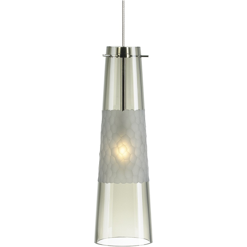 Bonn Pendant FreeJack Satin Nickel Smoke LED