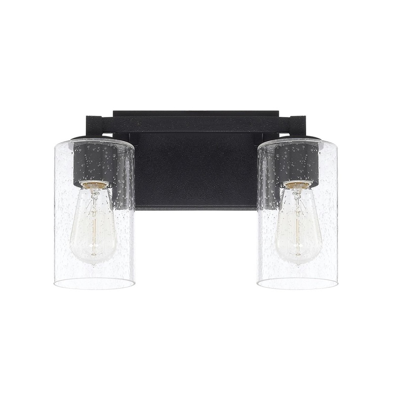 Capital Lighting 119821BI-435 Ravenwood 2 Light Vanity Black Iron