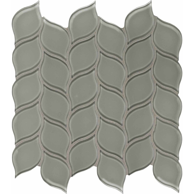 Element Smoke Petal Glass Mosaics. 1 Sheet = .94 Sq. Ft. (35-132)