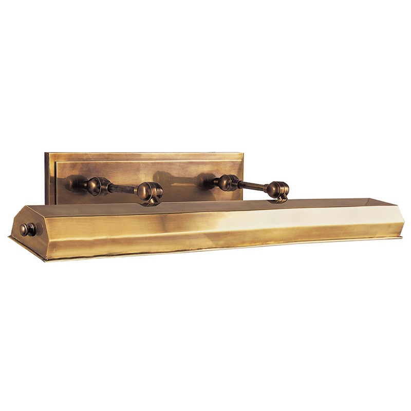 Four Light Picture Light from the Dorchester Picture Light Collection in Antique-Burnished Brass Finish by Visual Comfort Signature