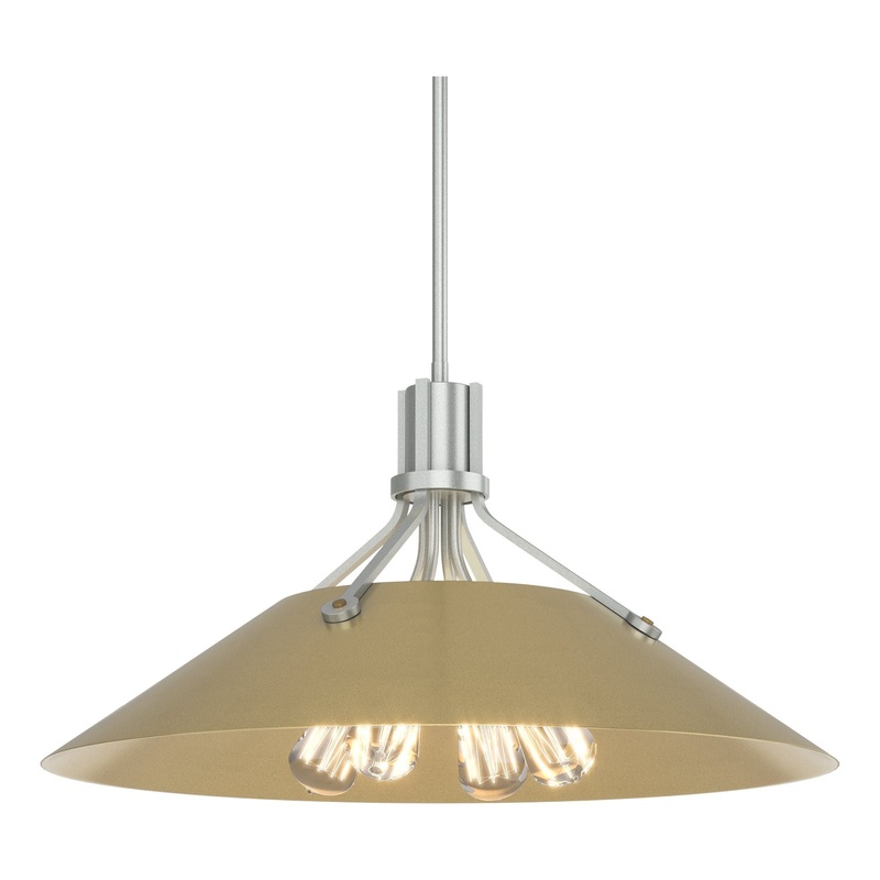 Henry Pendant Vintage Platinum Modern Brass
