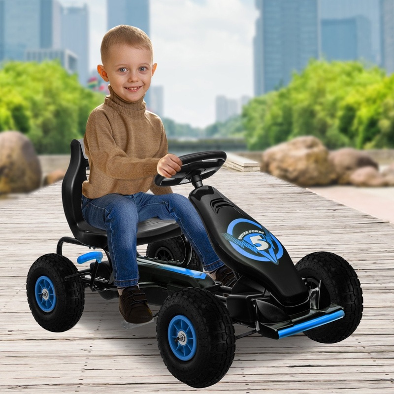 Kahuna G18 Kids Ride On Pedal Go Kart – Blue