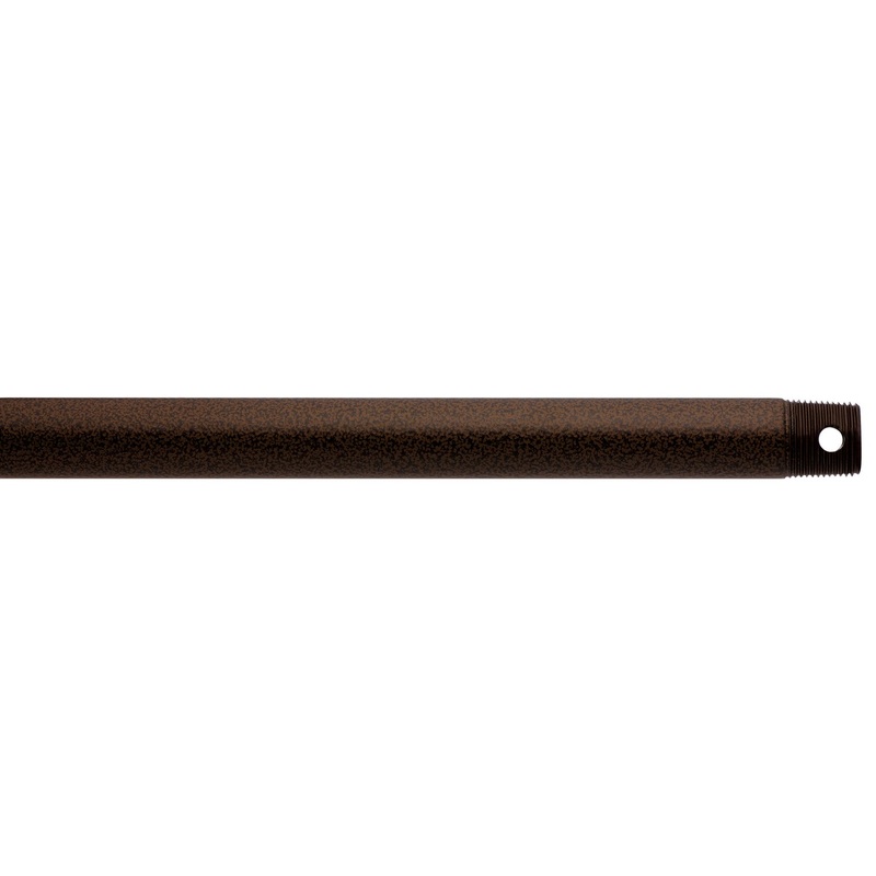 Kichler 360005TZP Fan Down Rod, Tannery Bronze Powder Coat