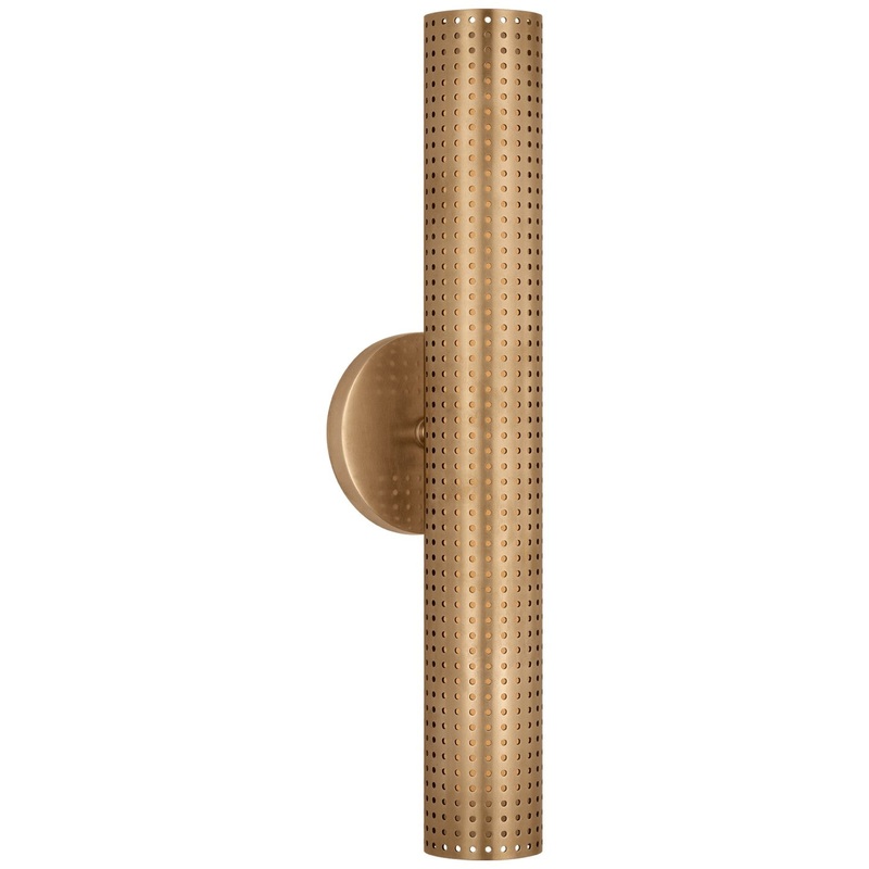 LED Wall Sconce from the Precision Collection in Antique Burnished Brass Finish by Visual Comfort Signature
