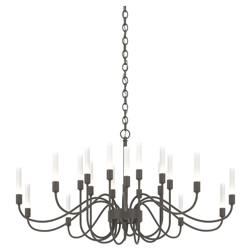 Lisse 20-Arm Chandelier Dark Smoke