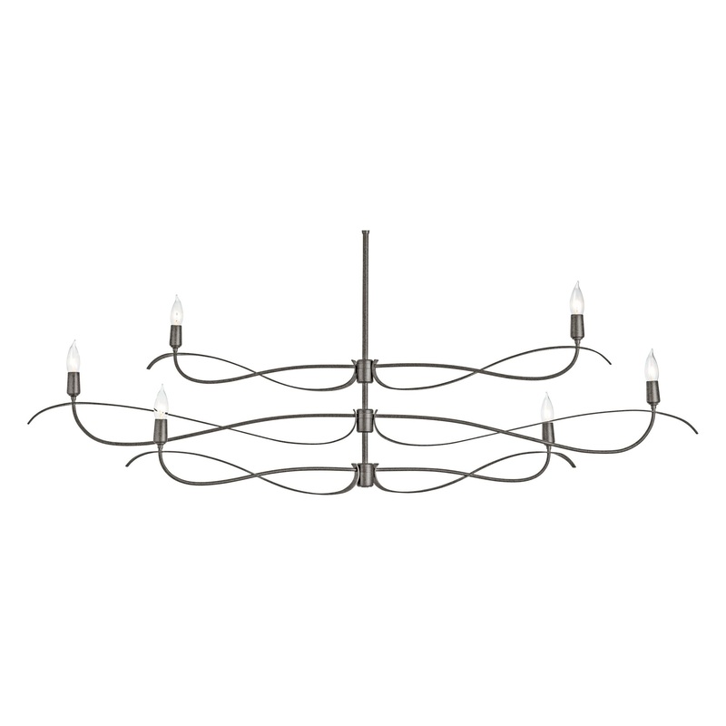 Willow 6-Light Large Chandelier Natural Iron