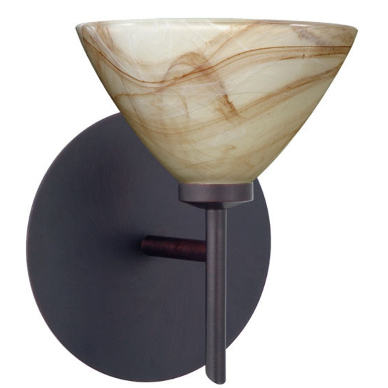 Besa 1SW-174383-BR Domi One Light Wall Sconce Bronze