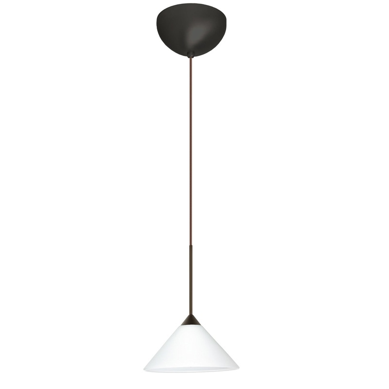 Besa 1XC-117607-LED-BR Kona One Light Pendant Bronze