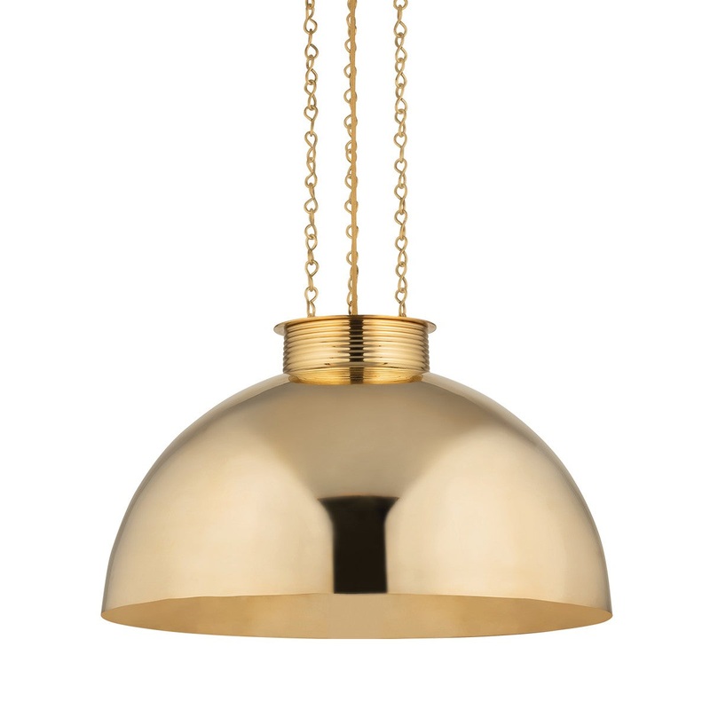 Corbett Lighting 495-30-VB Perseus One Light Pendant Vintage Brass