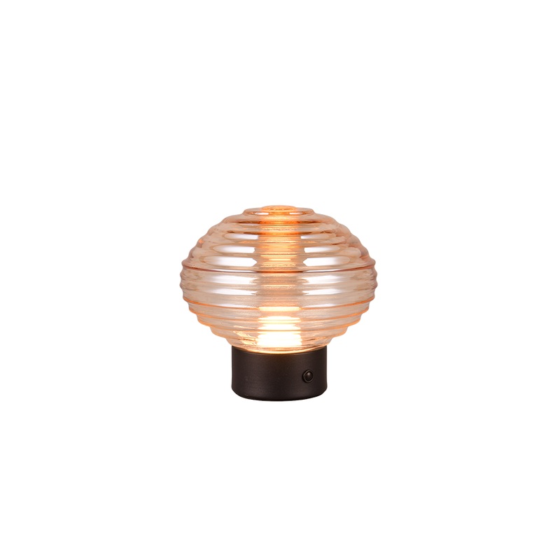 Earl 1-Light Wireless Lamp Matte Black / Amber