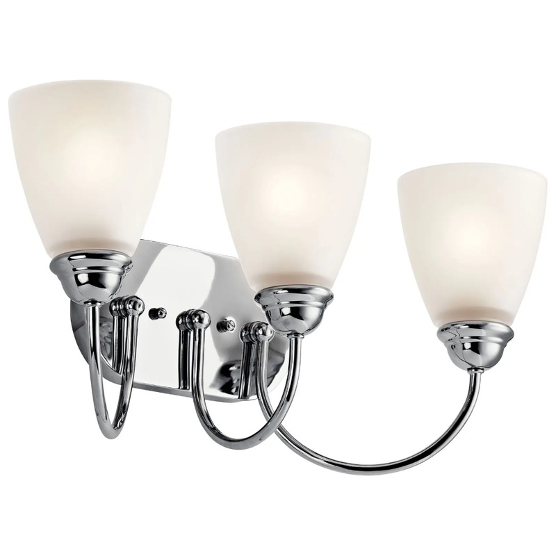 Jolie 20.25″ 3-Light Vanity Light Chrome None