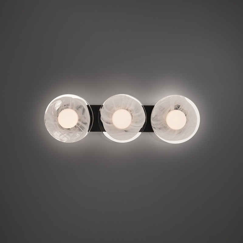 LED Bath Vanity from the Fresco Collection in Black Finish by Modern Forms