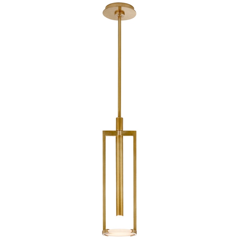LED Pendant from the Melange Collection in Antique-Burnished Brass Finish by Visual Comfort Signature