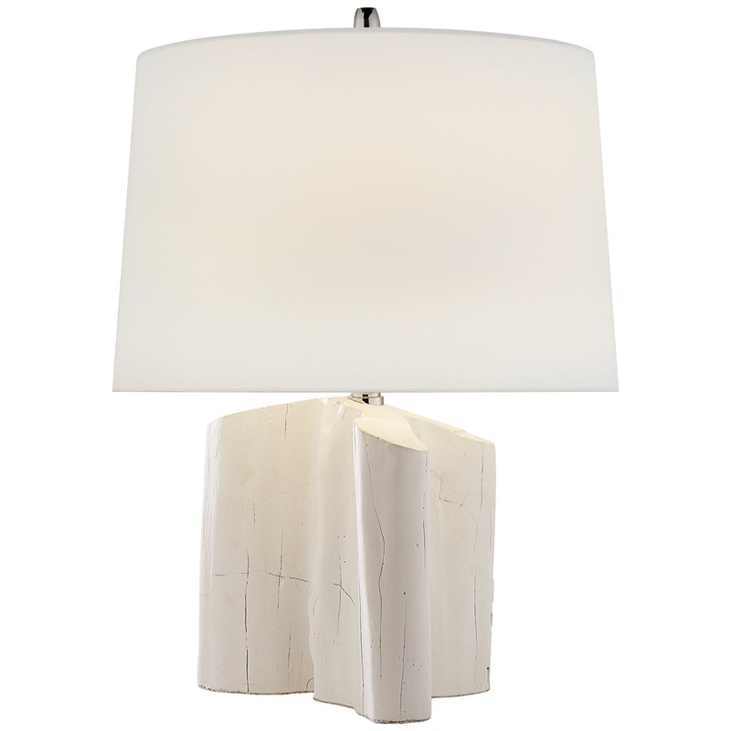 One Light Table Lamp from the Carmel Collection in Plaster White Finish by Visual Comfort Signature