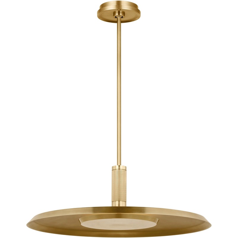 Saucer X-Large Pendant Natural Brass