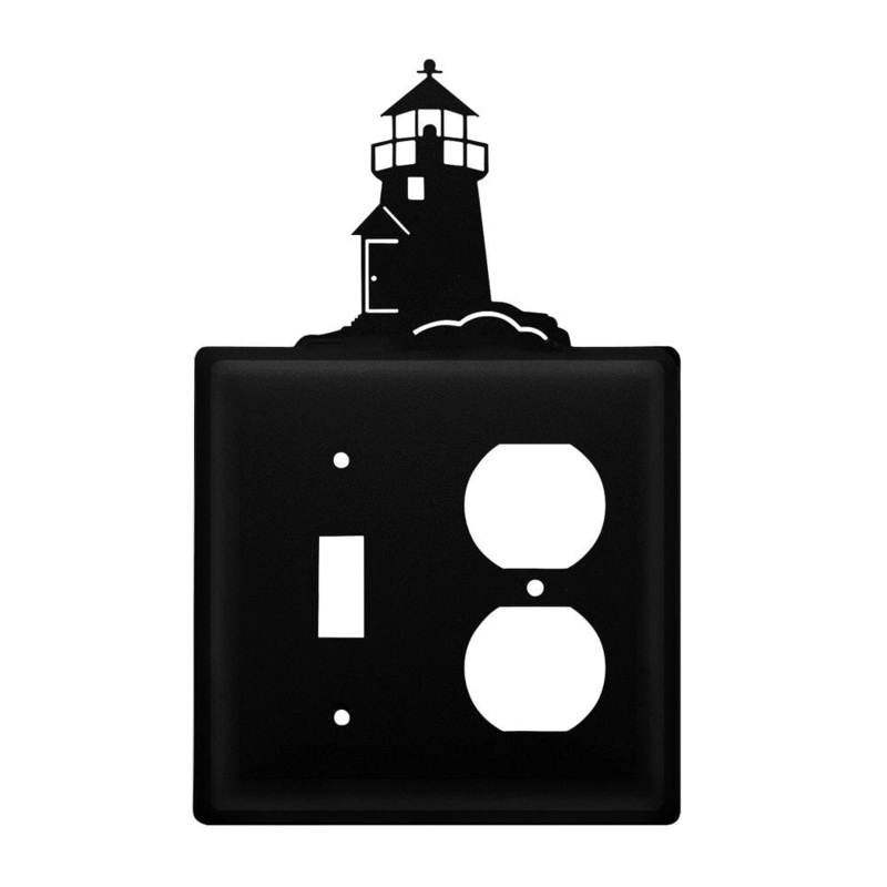 Village Wrought Iron ESO-10 Double Lighthouse Switch & Outlet Cover