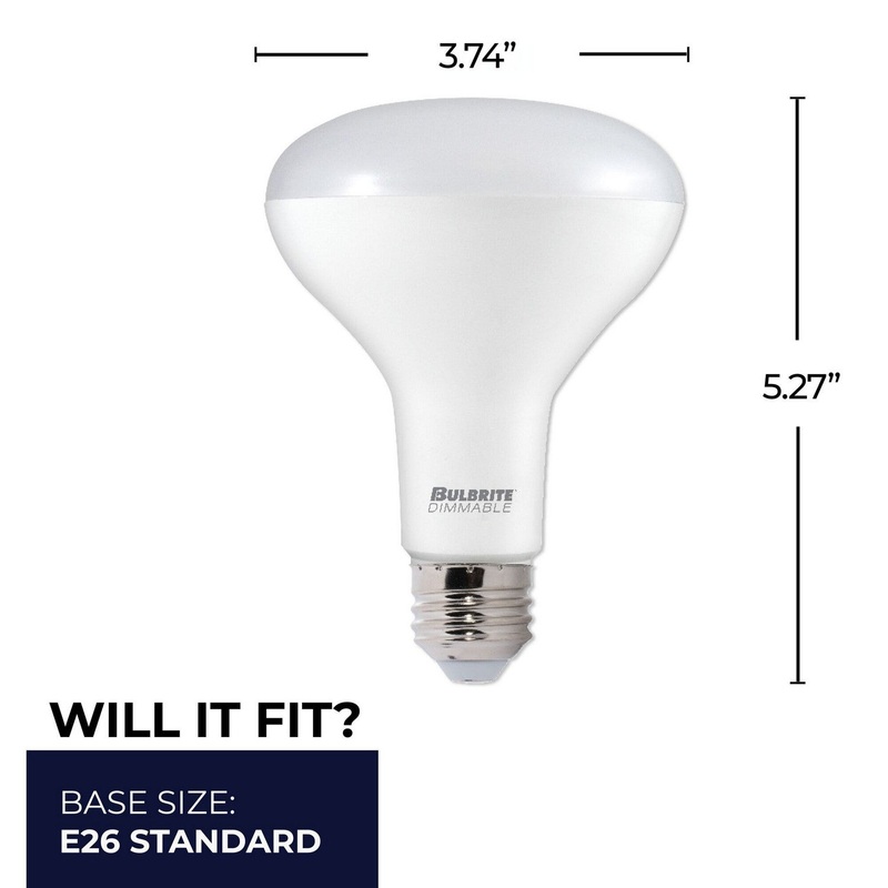 11 Watt BR30 Frost, 1050  Lumens, E26 base, 120 Volt Light Bulb by Bulbrite