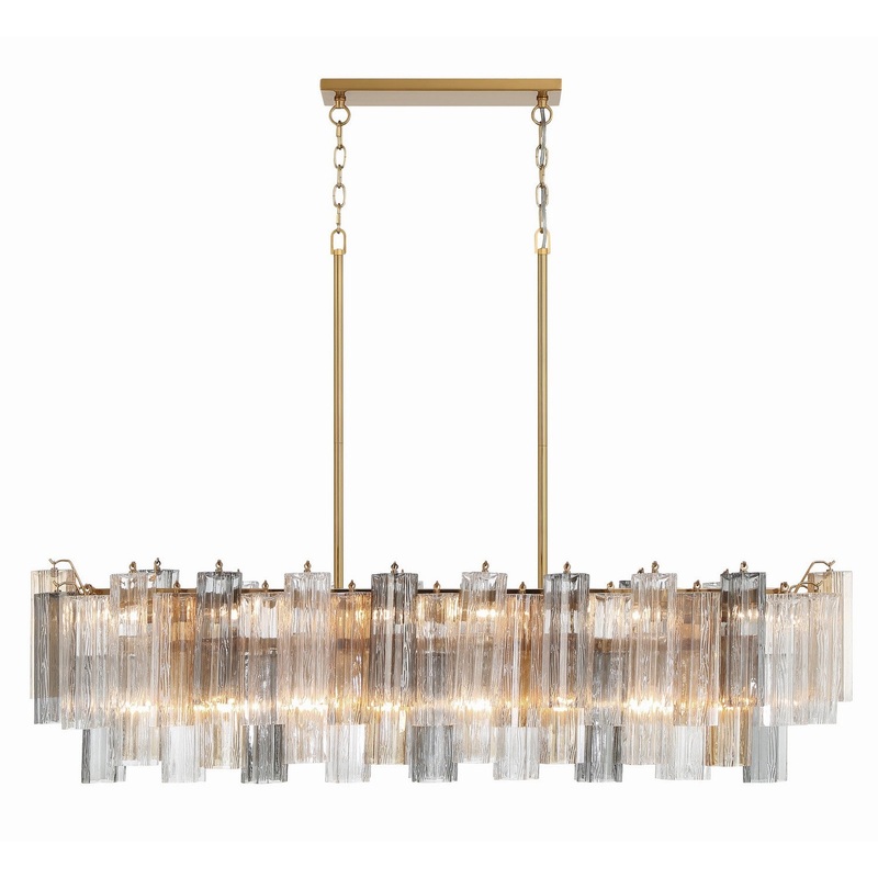 14 Light Chandelier from the Addis Collection in Aged Brass Finish by Crystorama