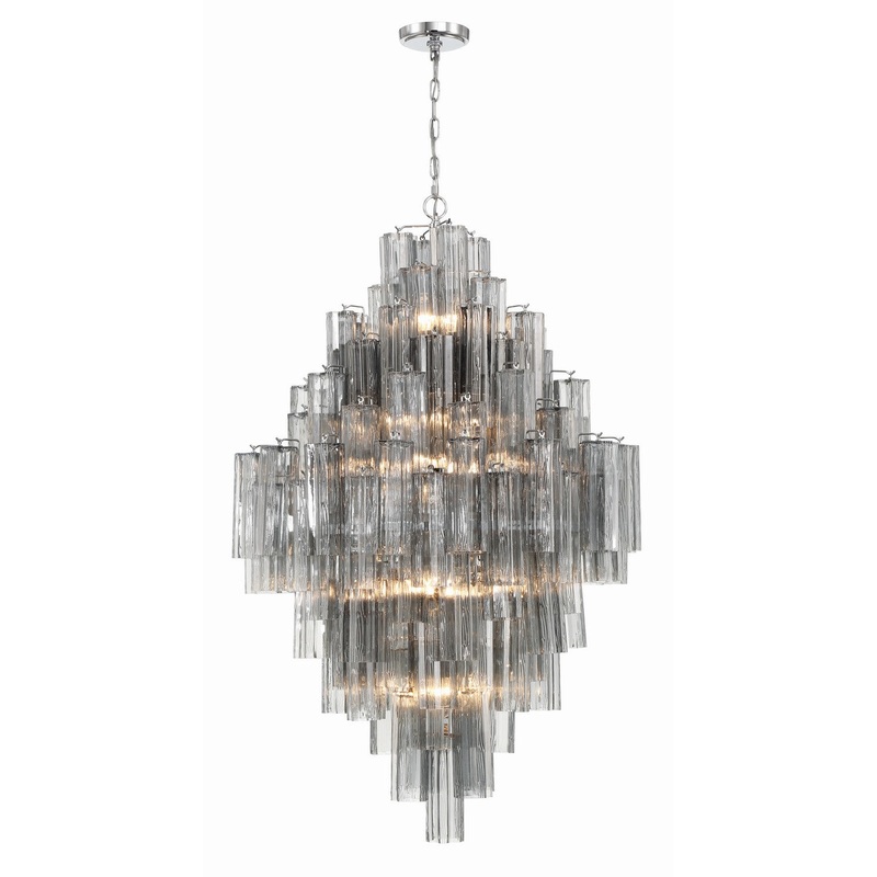 20 Light Chandelier from the Addis Collection in Polished Chrome Finish by Crystorama