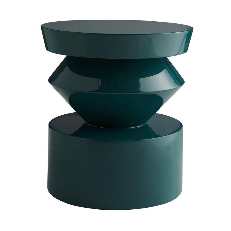 Arteriors 5031 Uma Side Table Peacock Lacquer